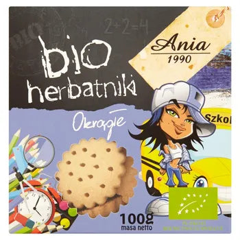 Ania Bio herbatniki okrągłe 100 g