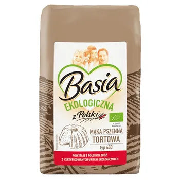 Basia Ekologiczna z Polski Mąka pszenna tortowa typ 450 900 g