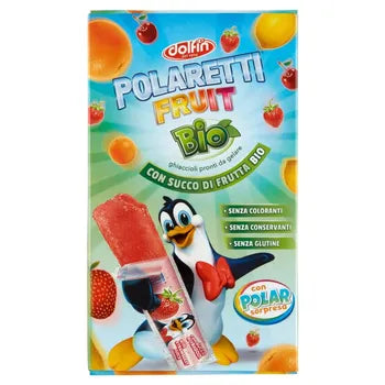 Dolfin Polaretti Fruit Bio Ekologiczne lody owocowe do zamrożenia 400 ml (10 x 40 ml)