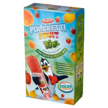Dolfin Polaretti Fruit Bio Ekologiczne lody owocowe do zamrożenia 400 ml (10 x 40 ml)