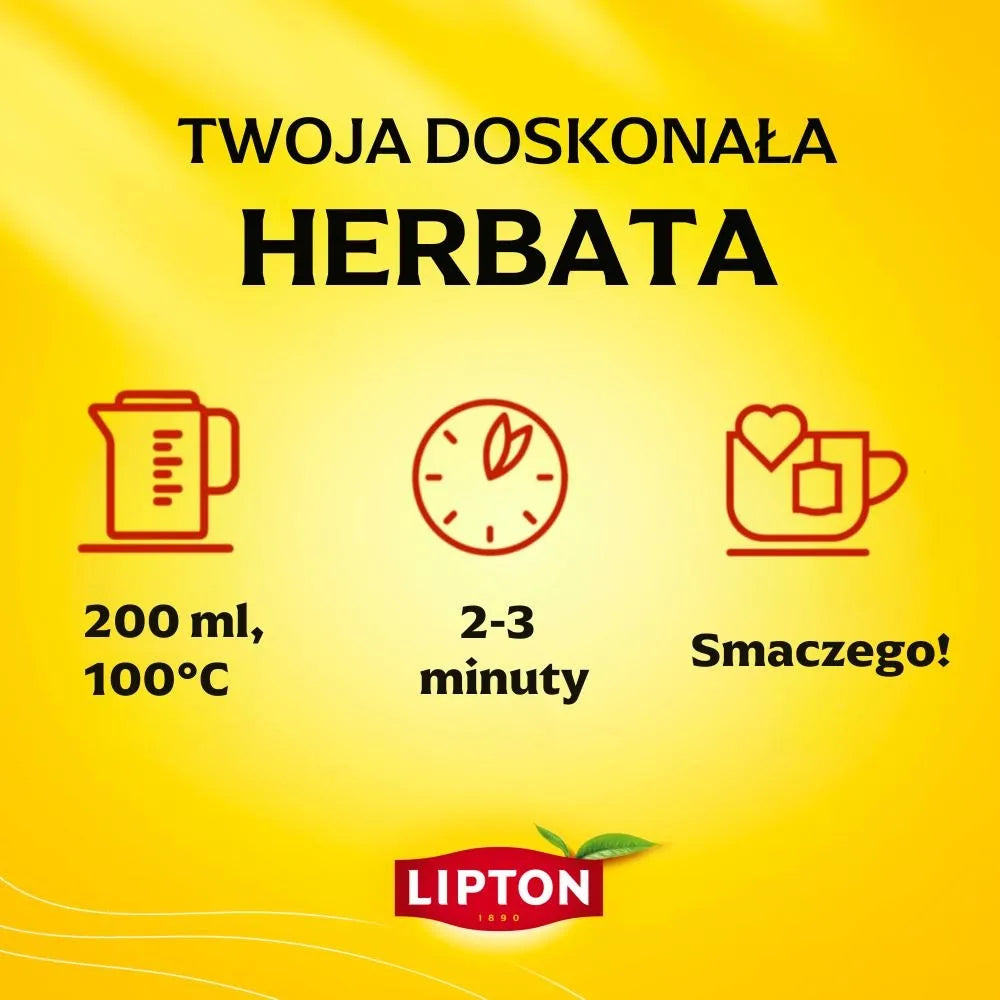 Lipton Earl Grey Herbata czarna aromatyzowana 75 g (50 torebek)