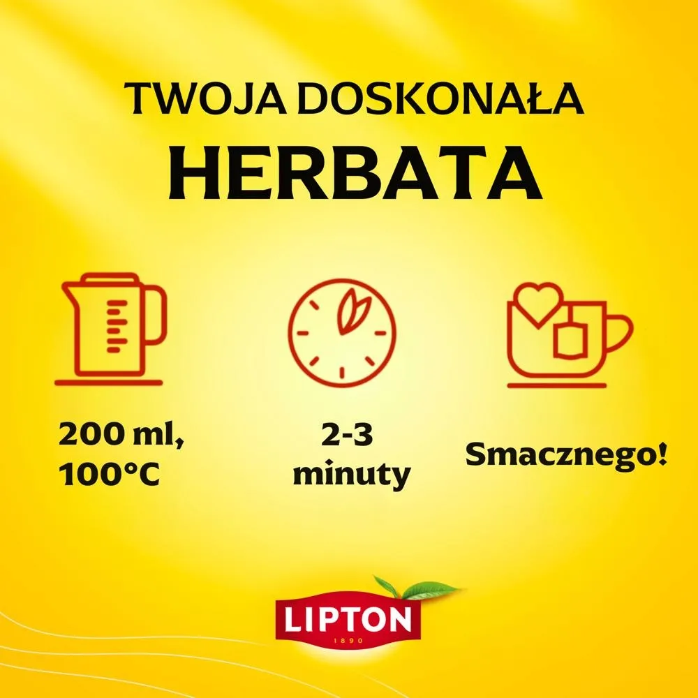 Lipton Yellow Label Herbata czarna 184 g (92 torebki)