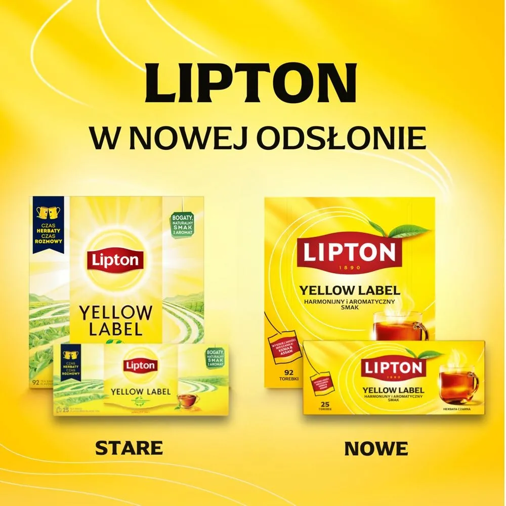 Lipton Yellow Label Herbata czarna 184 g (92 torebki)