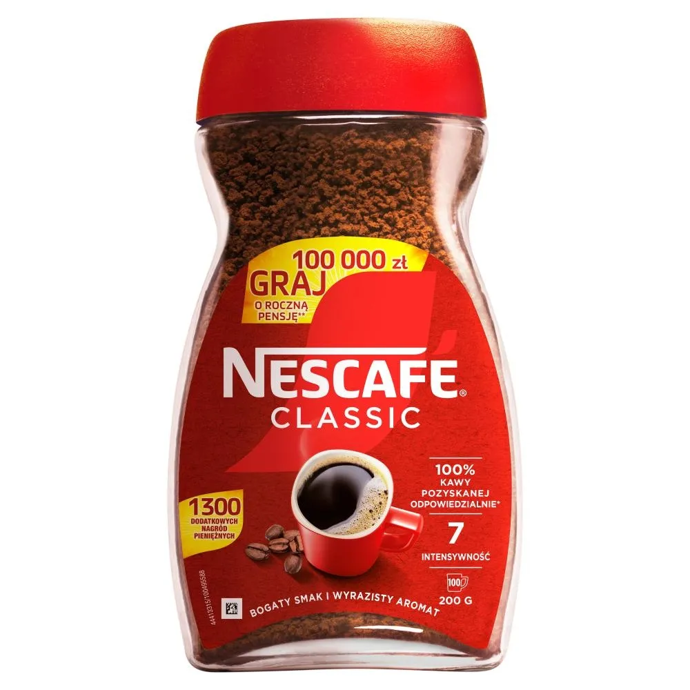 Nescafé Classic Kawa rozpuszczalna 200 g